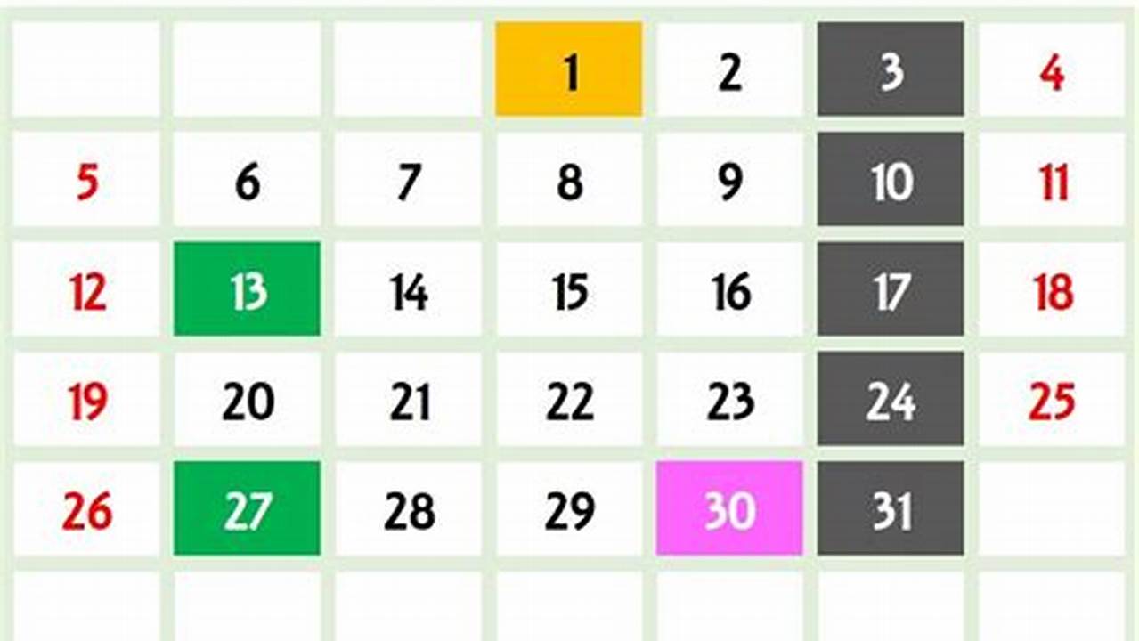 Calendar Template With Recurring Events