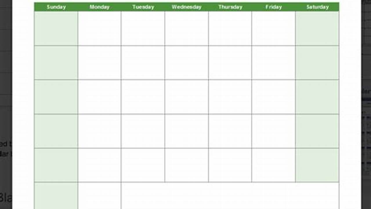 Calendar Templates For Excel