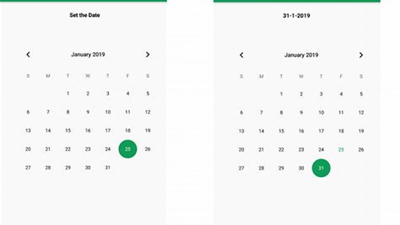 Calendar View Android