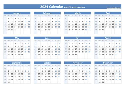 2024 Calendar