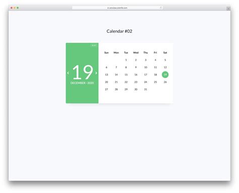 Calendar Bootstrap Free Download