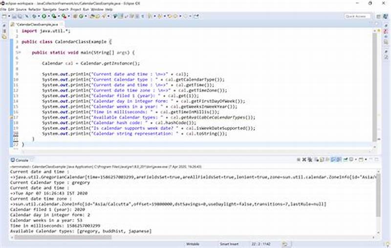 Calendar Class In Java Get Day