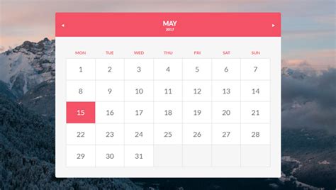 Calendar Code For Website Free