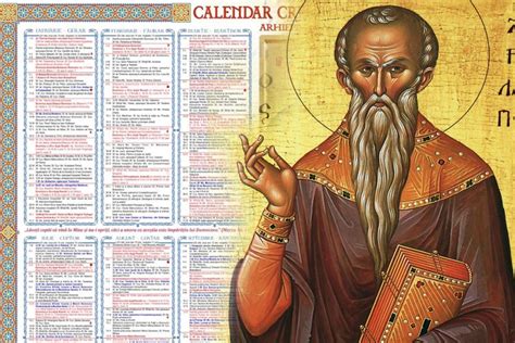 Calendar Ortodox 20232024 R. Moldova