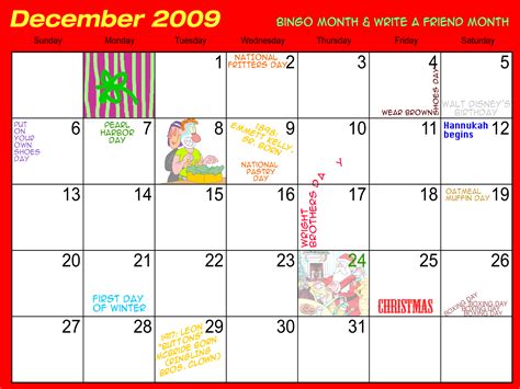 Calendar December 2009