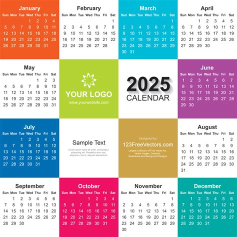 Calendar Design Illustrator File Free Download