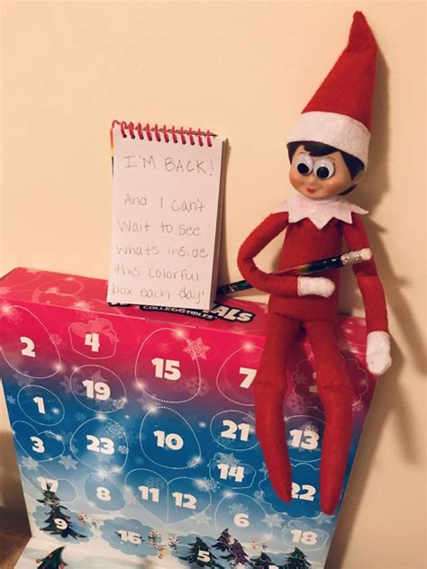 Calendar For Elf On The Shelf