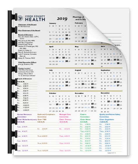 Calendar H Cook County