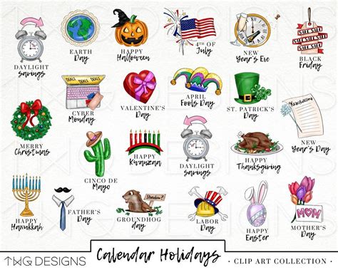 Calendar Holiday Clipart