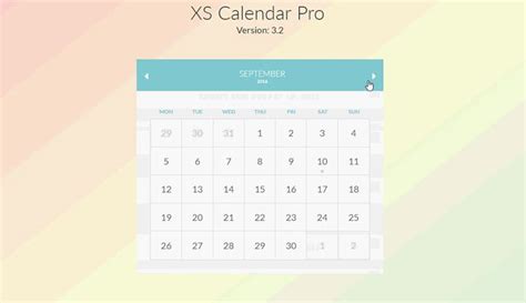 Calendar Html Code Free
