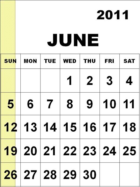 Calendar June 2010