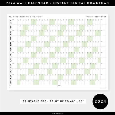 Calendar Mini Wall 2024