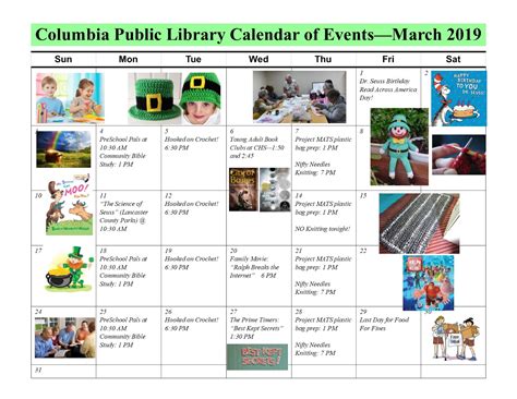Calendar Of Events Columbia Mo
