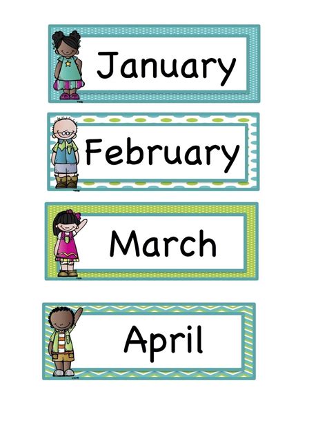 Calendar Preschool Printables