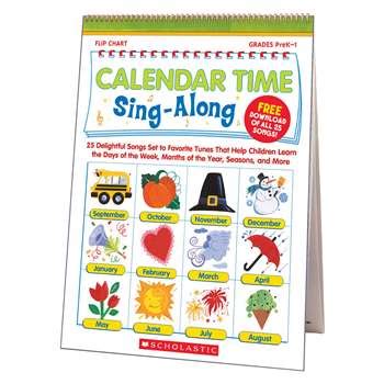Calendar Time Sing Along Flip Chart  Cd