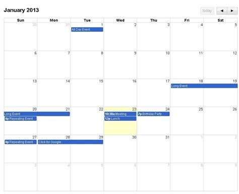 Calendar Using Jquery Free Download