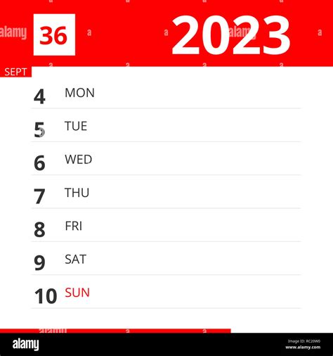 Calendar Week 36