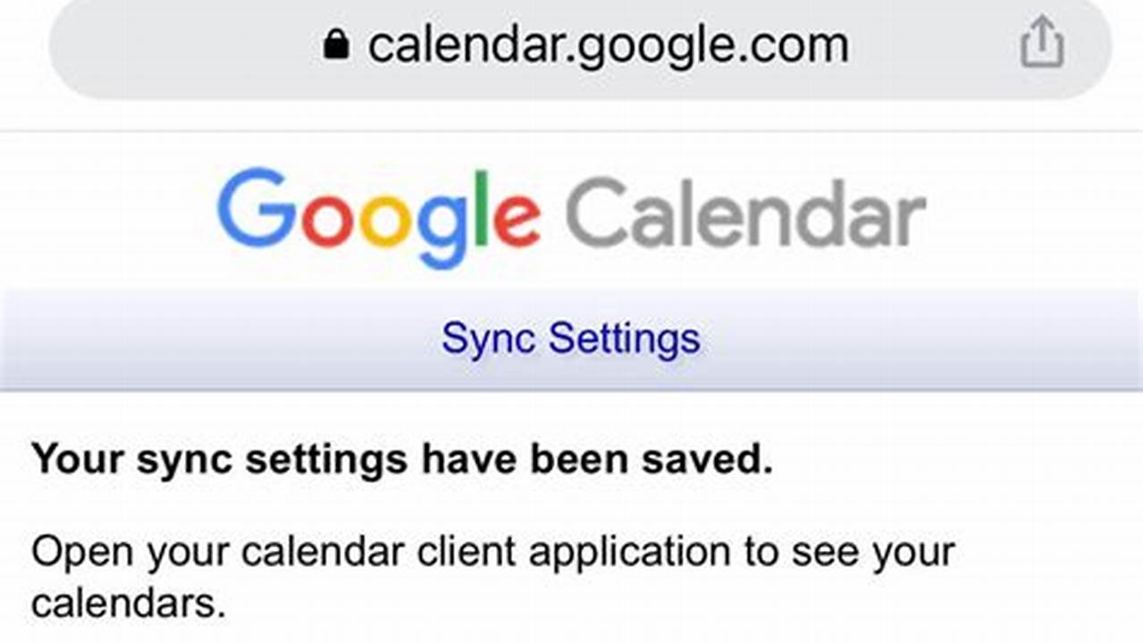 Calendar.Google Com/Syncselect