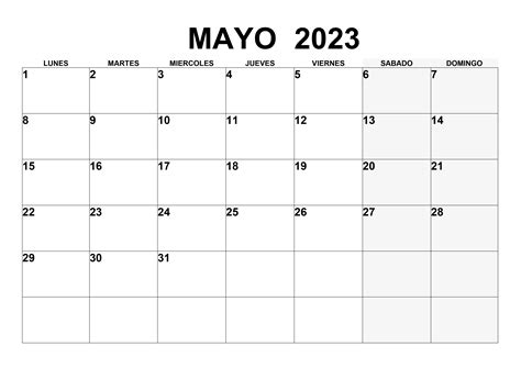 Calendario De 2023 Mayo Calendario mayo 2023 en Word, Excel y PDF - Calendarpedia