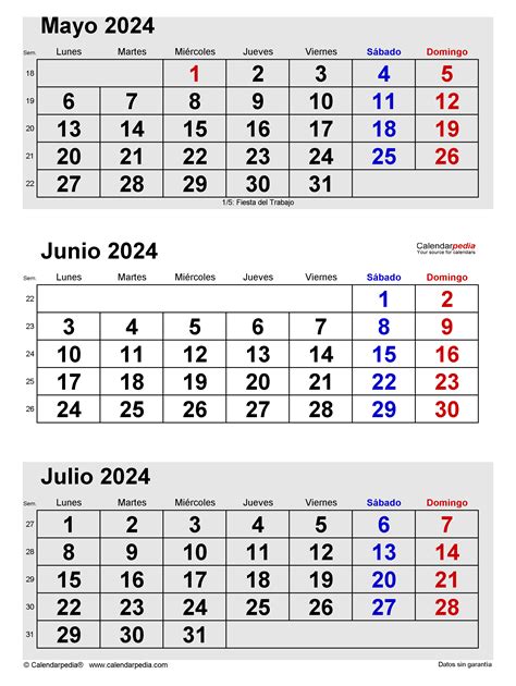 Calendario Mayo Y Junio Calendario junio 2023 en Word, Excel y PDF - Calendarpedia