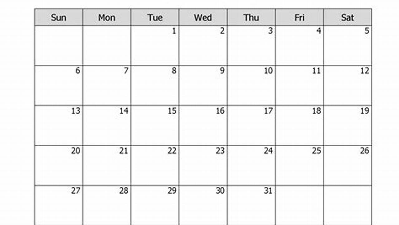 Calender For July 2025