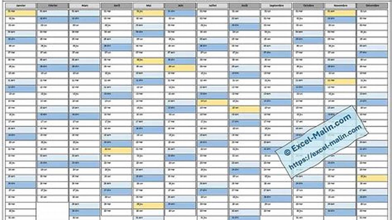 Calendrier Modifiable 2025 2025