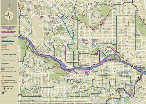 Calgary Real Estate New Interactive Pathway and Bike Map