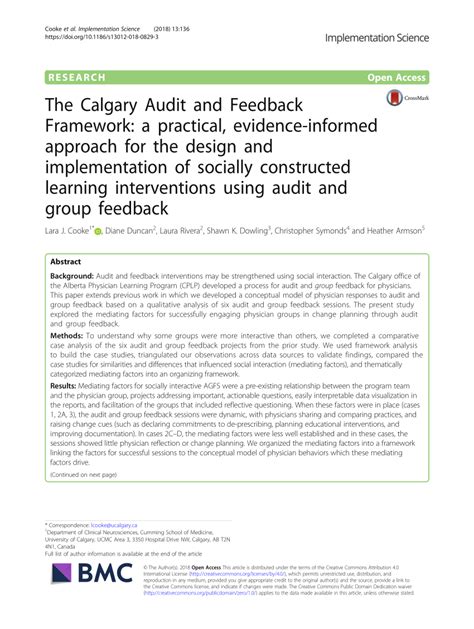 Calgary Feedback
