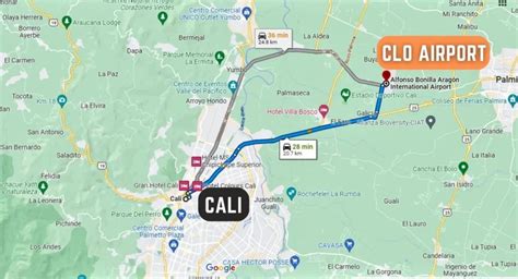 Cali Airport Map