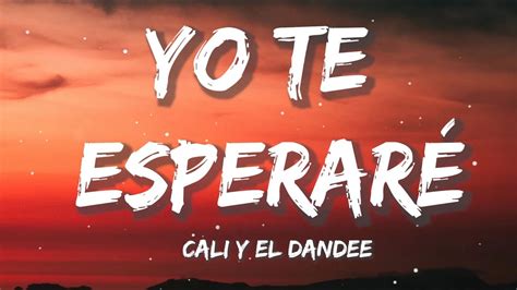 Cali Y Dandee Yo Te Esperare Lyrics Verse 2