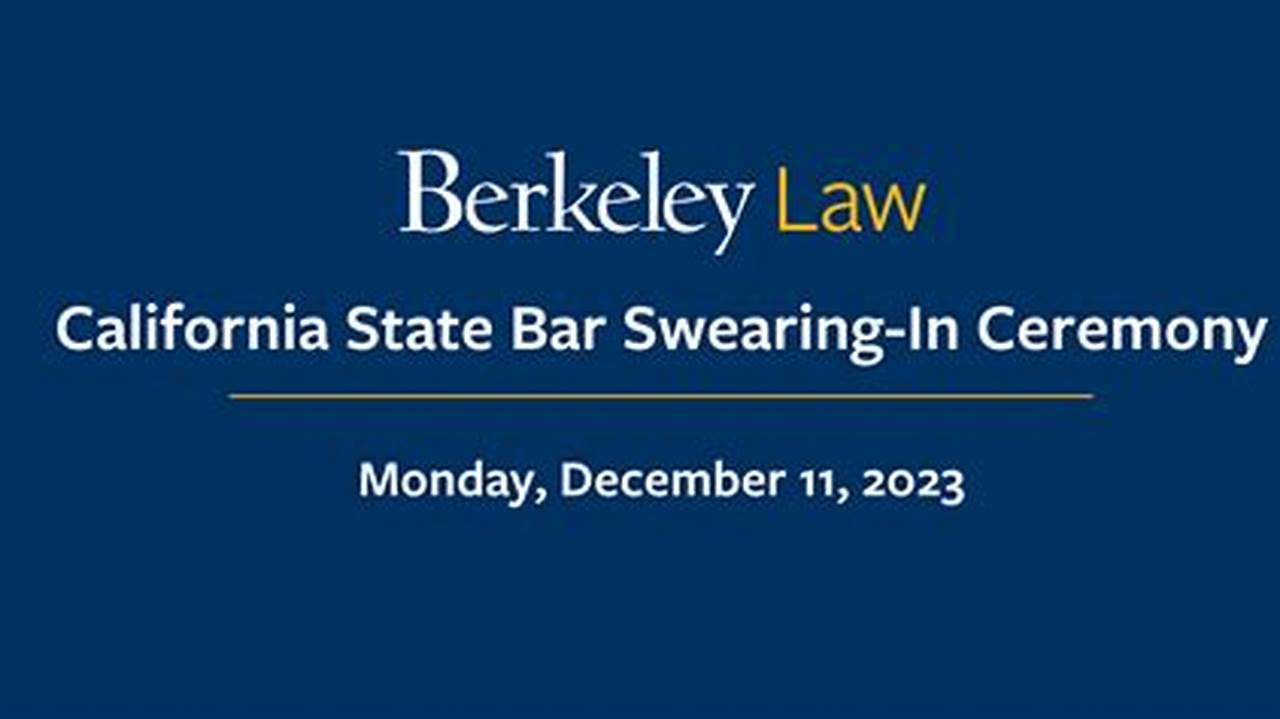 California Bar Swearing-In Ceremony 2024