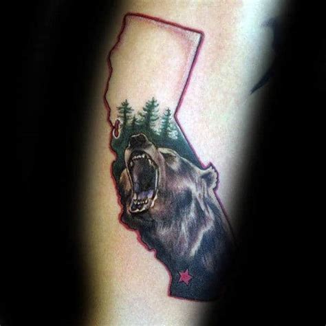 80 California Bear Tattoo Designs For Men Grizzly Ink Ideas