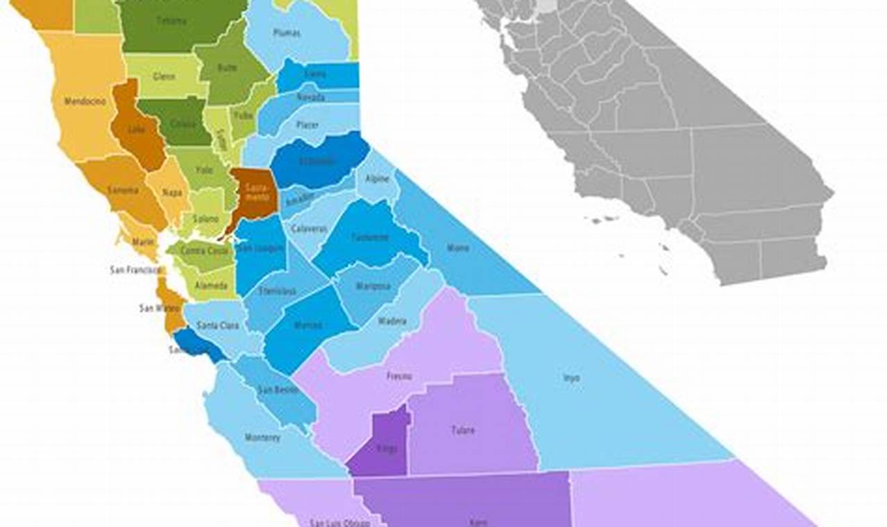 California County Map 2024 Free