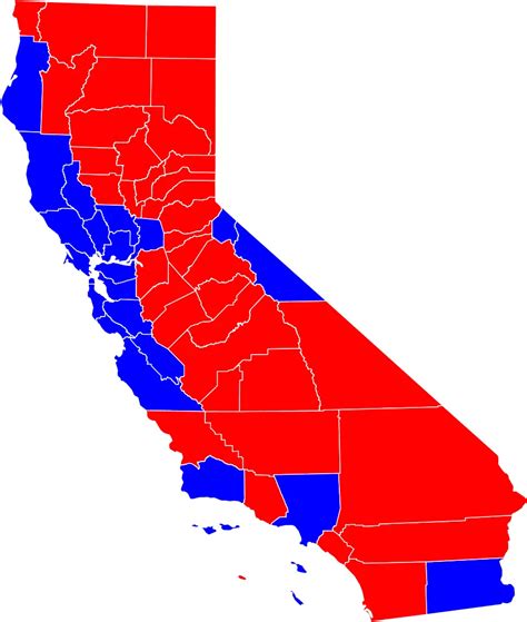California County Political Map