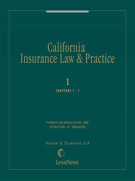 California Insurance Laws and Regulations