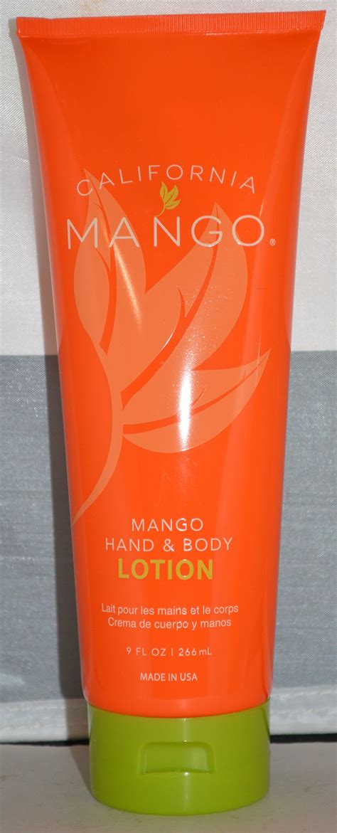 California Mango Hand and Body Lotion Packaging