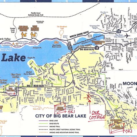 California Map Big Bear