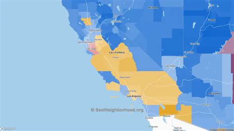 The Bay Area's Stereotypical Map of California Map, California map