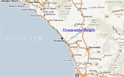 Oceanside, California Map