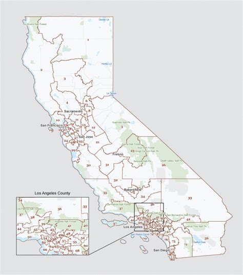 California State Assembly District Map Maping Resources