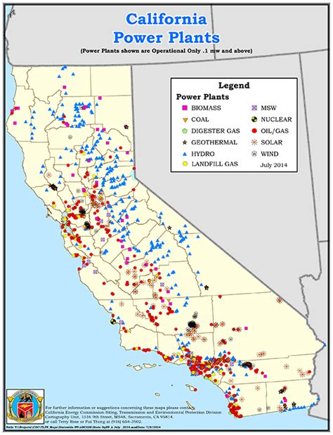 Nuclear Power Plants In California Map Printable Maps