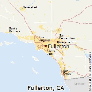 Fullerton, California, USA map Poster template, Map poster, Usa map