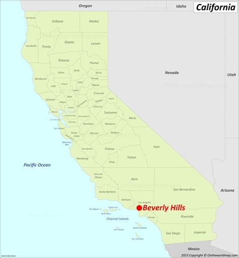 Beverly Hills Map, Los Angeles County, CA Otto Maps