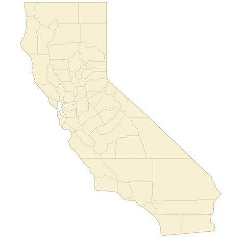 25 Blank Map Of California Maps Online For You