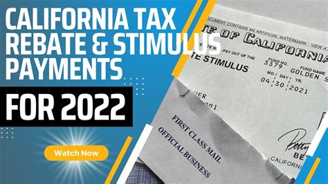 California October Stimulus 2022