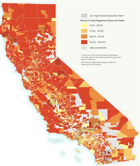 California Population Density by County. Modified from the National Map