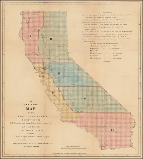 California Section Township Range shown on Google Maps