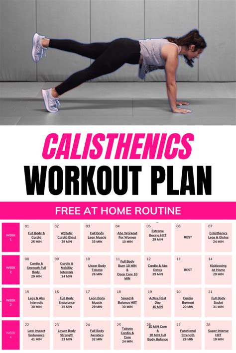 Calisthenics 4 Times A Week