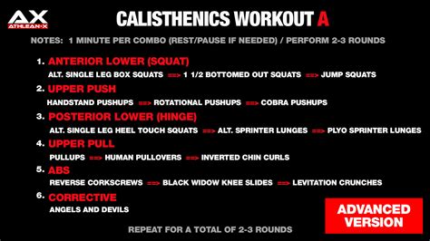 Calisthenics Athlean X