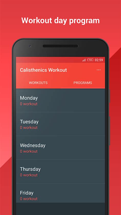Calisthenics Workout App Android
